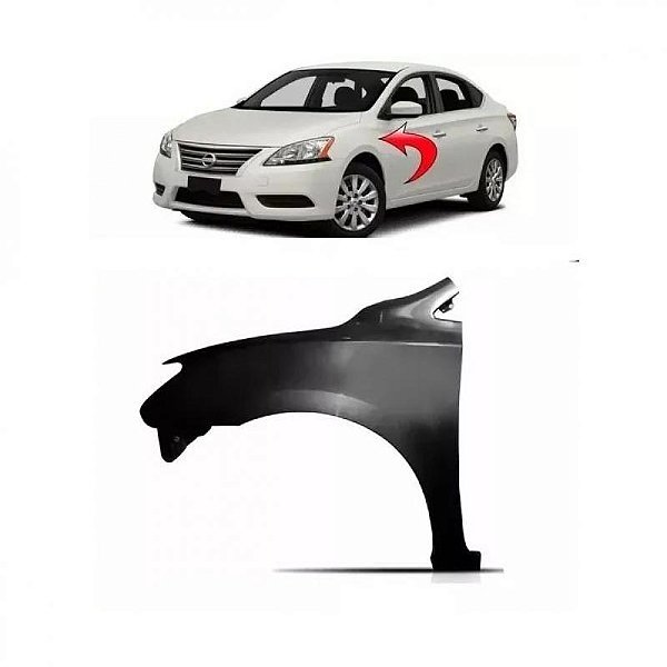 Para lama sentra nissan de 2014 a 2016 lado esquerdo