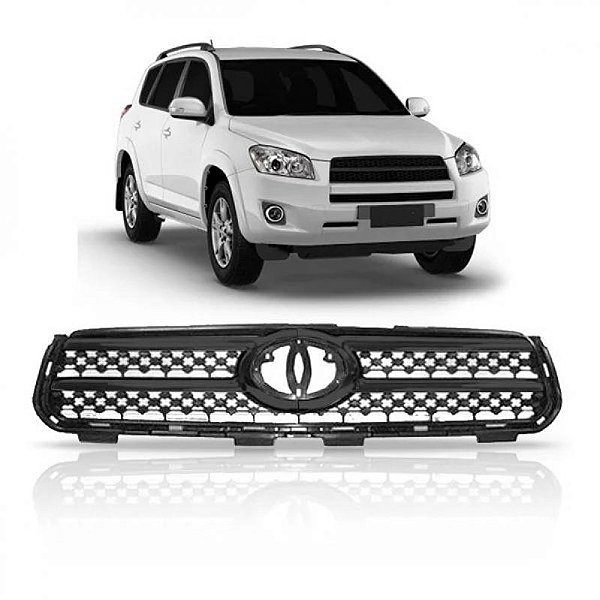 Grade do radiador rav4 toyota de 2006 a 2008 preta com friso preto