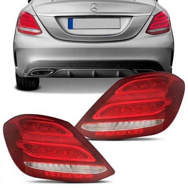 Lanterna c200 c180 c250 c300 mercedes benz de 2015 a 2017 traseira lado direito com LED