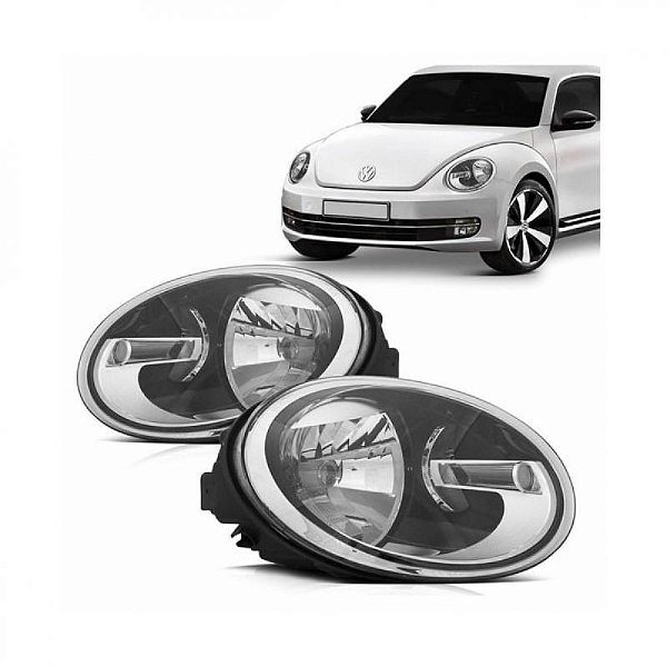 Farol fusca volkswagen de 2013 a 2016 lado esquerdo elétrico com motor sem LED