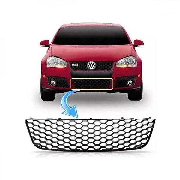 Grade do para choque jetta volkswagen de 2006 a 2010 dianteira central GLI colmeia