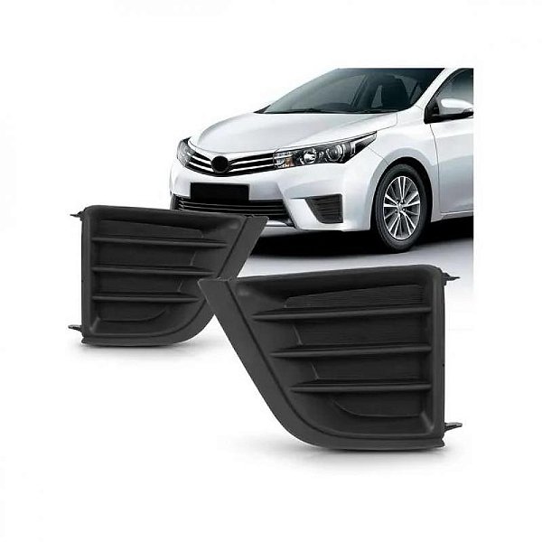 Grade do para choque corolla toyota de 2014 a 2017 dianteira lado esquerdo sem furo
