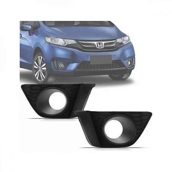 Grade do para choque fit honda de 2014 a 2017 dianteiro lado direito com furo