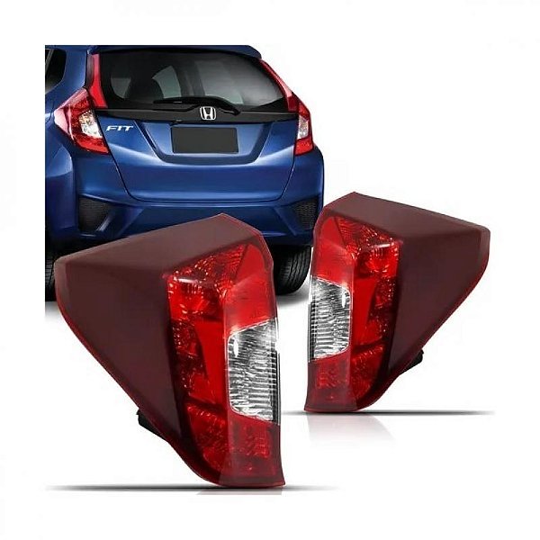 Lanterna fit honda de 2014 a 2017 traseira lado direito sem LED