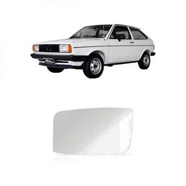 Lente de retrovisor gol volkswagen de 1988 a 1994 e santana volkswagen de 1985 a 1991 lado direito prata