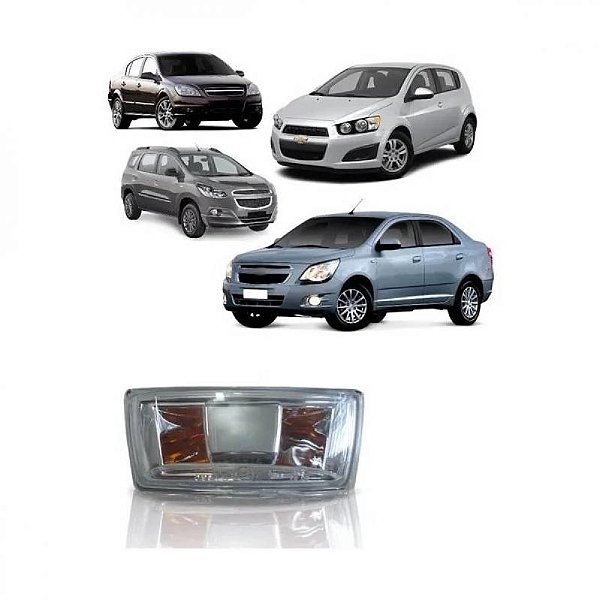 Lanterna lateral vectra chevrolet de 2006 a 2009 e cobalt spin sonic chevrolet lado esquerdo cristal