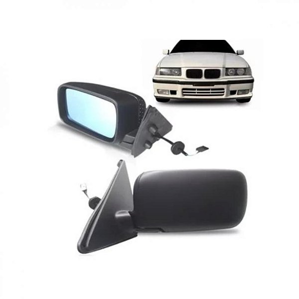 Retrovisor externo série 3 cupê bmw de 1991 a 1998 lado esquerdo elétrico