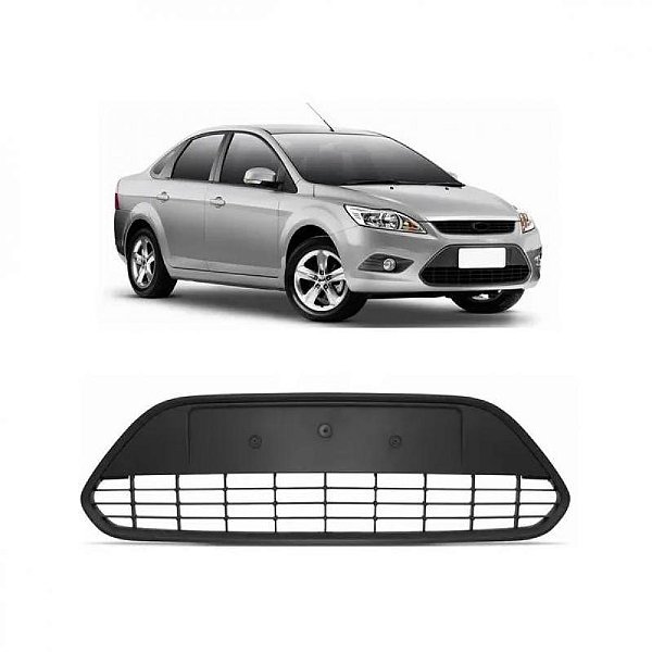 Grade do para choque focus ford de 2009 a 2013 dianteira central com friso cinza versão glx