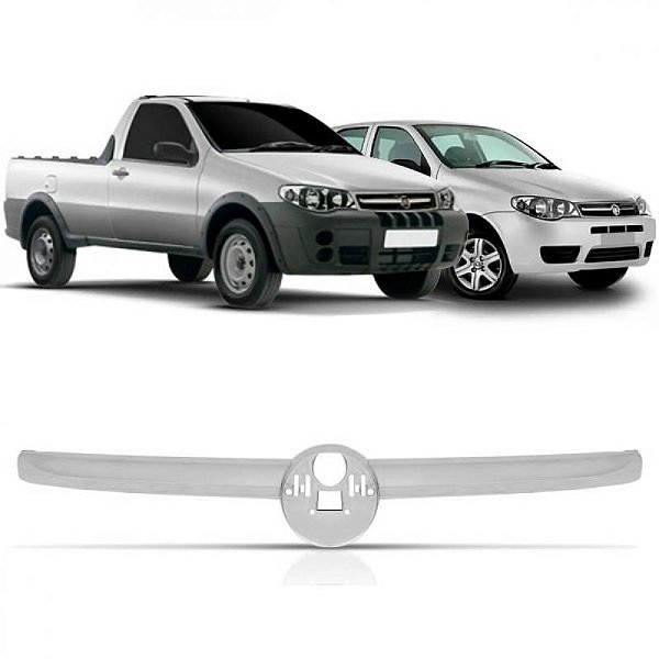 Friso de grade palio e strada fiat de 2010 a 2013 cromado