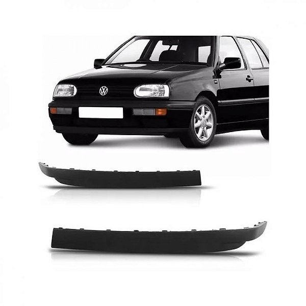 Spoiler de para choque golf volkswagen de 1995 a 1998 dianteiro lado esquerdo fino alemão
