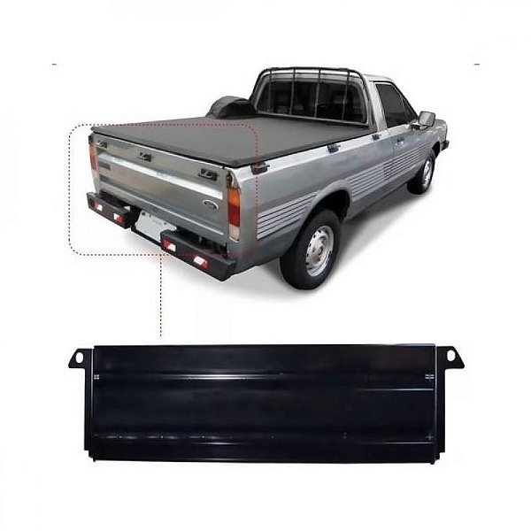 Tampa de caçamba pampa ford de 1982 a 1997 traseira verde escuro