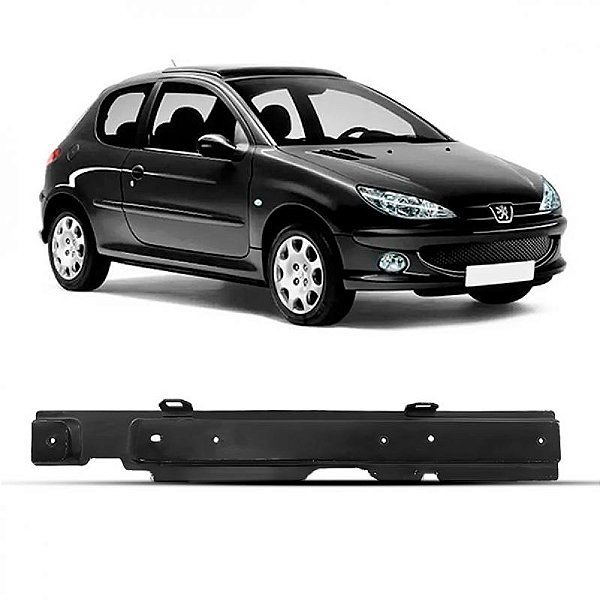 Travessa de fechamento 206 e 207 peugeot de 1998 a 2010 dianteira inferior vermelho escuro