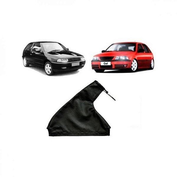 Coifa do freio de mão gol volkswagen de 1999 a 2005 preto geração 3 ponteira para choque