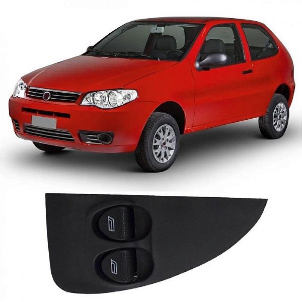 Interruptor de vidro palio fiat de 2004 a 2013 dianteiro direito e esquerdo duplo