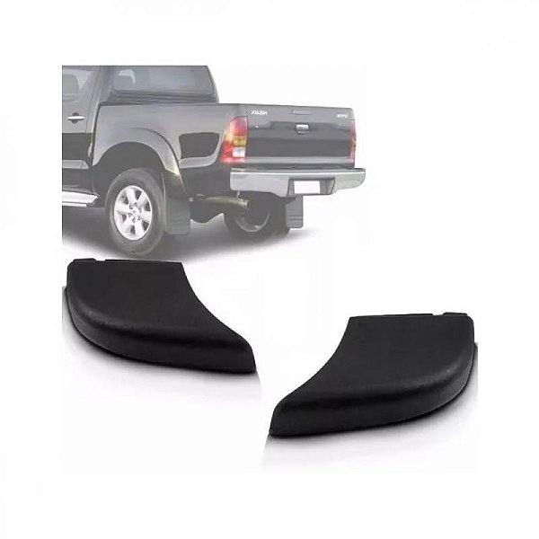 Ponteira de para choque hilux toyota de 2005 a 2015 lado direito traseiro picape