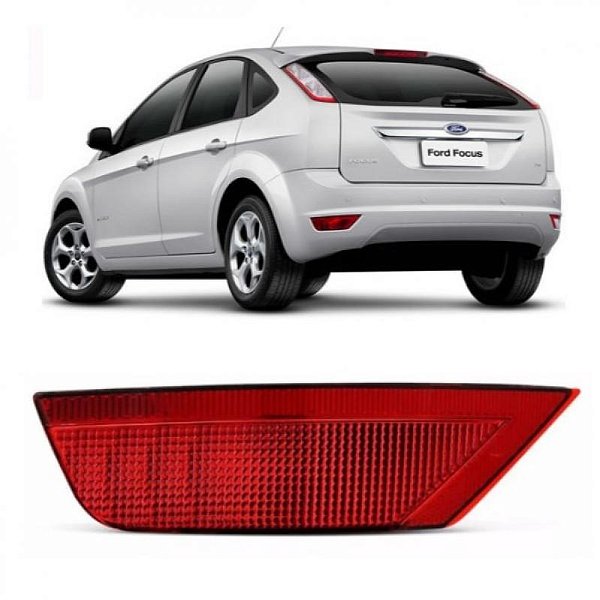 Lanterna de para choque focus ford de 2009 a 2013 e ecosport ford de 2013 em diante lado esquerdo traseiro com borda vermelha