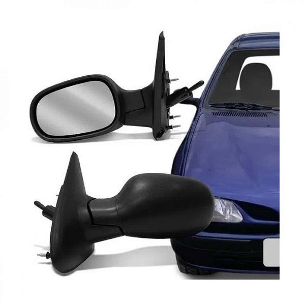 Retrovisor externo megane renault de 1996 a 1999 lado esquerdo com controle manual