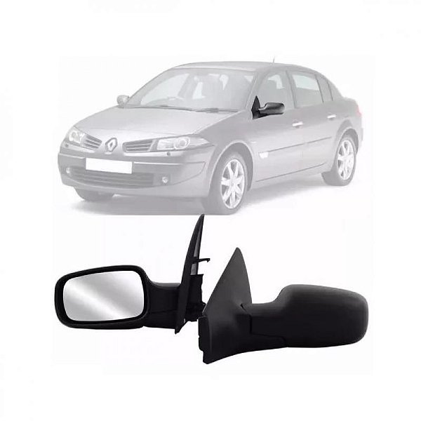 Retrovisor megane renault de 2006 a 2013 lado esquerdo externo elétrico com aquecimento