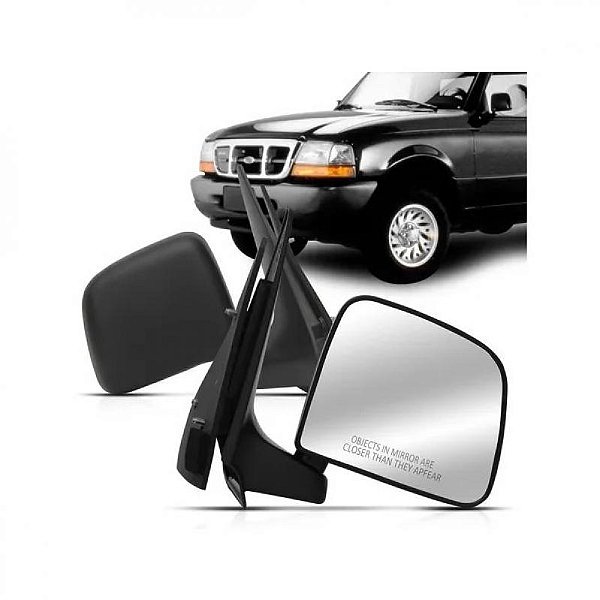 Retrovisor externo ranger ford de 1993 a 1997 lado direito fixo