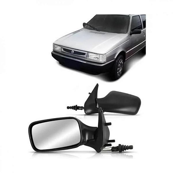 Retrovisor externo uno fiat de 2001 a 2005 lado esquerdo bicolor com controle manual versão fire duas portas