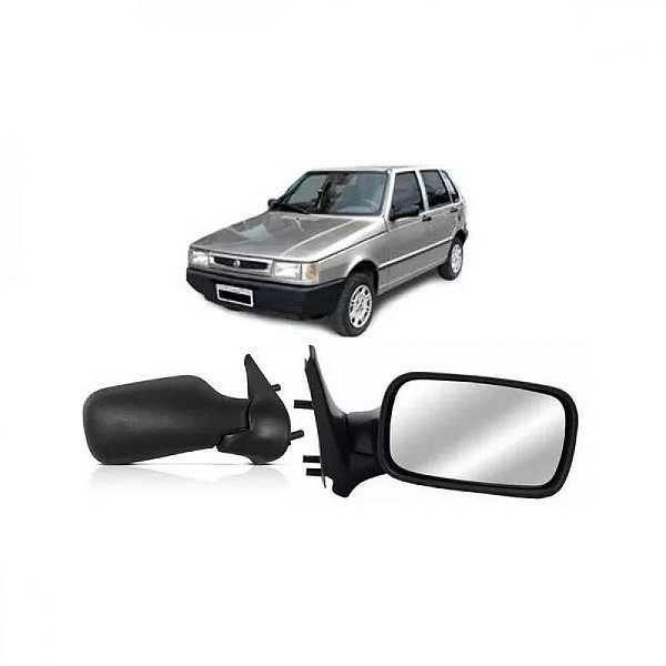 Retrovisor externo uno fire fiat de 2001 a 2005 lado direito quatro portas fixo