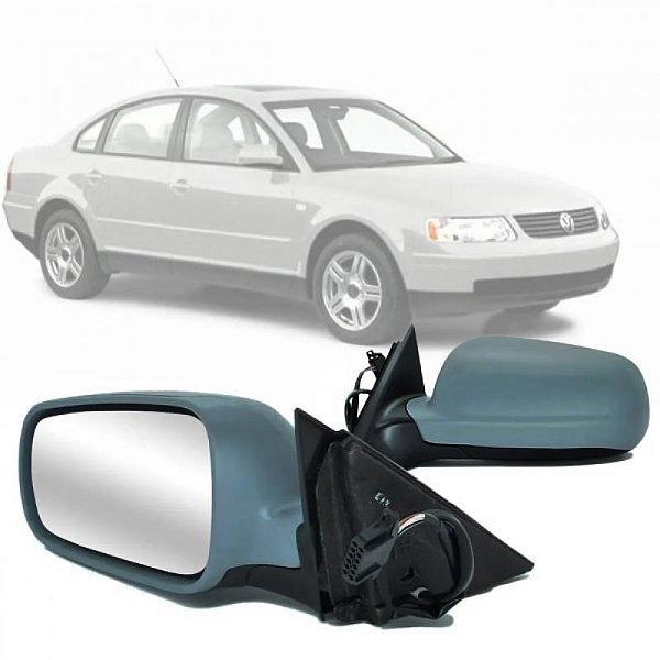 Retrovisor externo passat volkswagen de 2001 a 2005 lado esquerdo com capa em primer elétrico