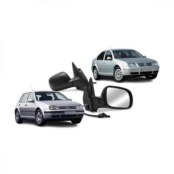 Retrovisor externo golf volkswagen de 1999 a 2006 e bora volkswagen de 2000 a 2011 lado esquerdo elétrico