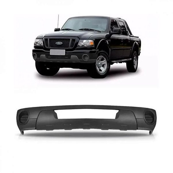 Spoiler ranger ford de 2005 a 2009 dianteiro cinza sem furo