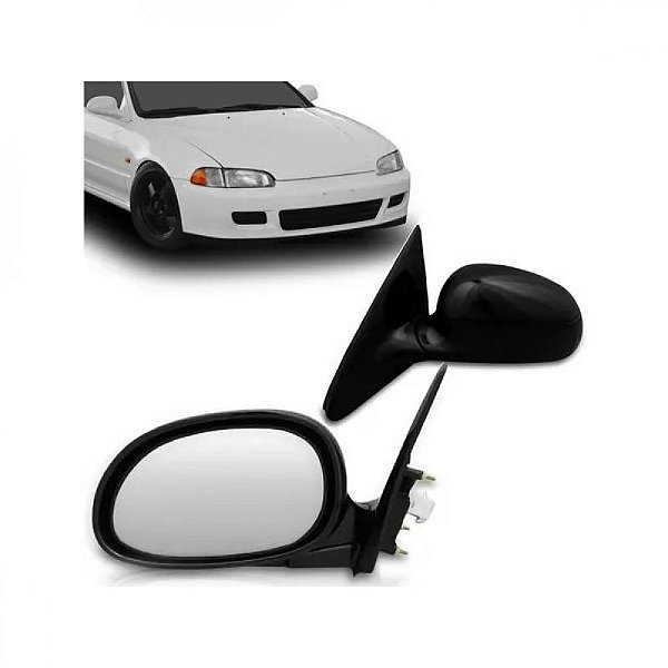 Retrovisor civic honda de 1992 a 1995 lado esquerdo externo elétrico cupê