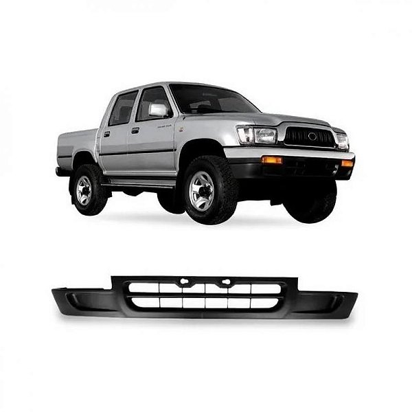 Spoiler de para choque hilux SW4 e hilux SRV toyota de 1992 a 1995 e de 2002 a 2004 dianteiro verde escuro com furo e com friso cromado de ABS de alta resistência