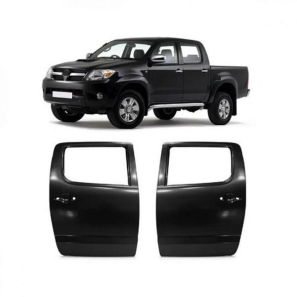 Porta hilux toyota de 2005 a 2015 traseira lado direito picape