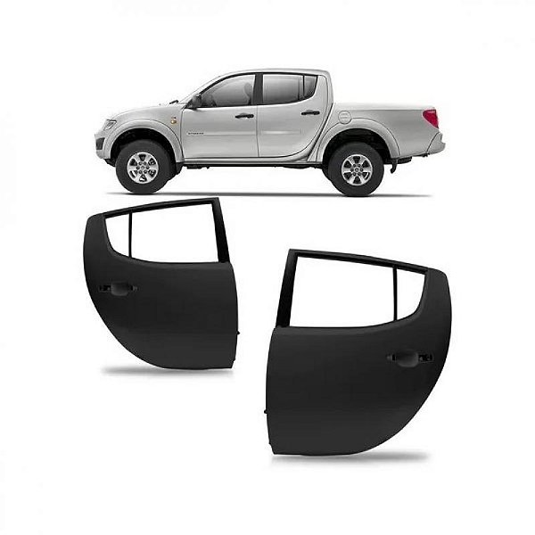 Porta triton mitsubishi de 2007 a 2016 traseira lado direito