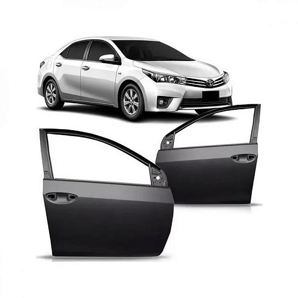 Porta corolla toyota de 2014 a 2019 dianteira lado direito verde escuro