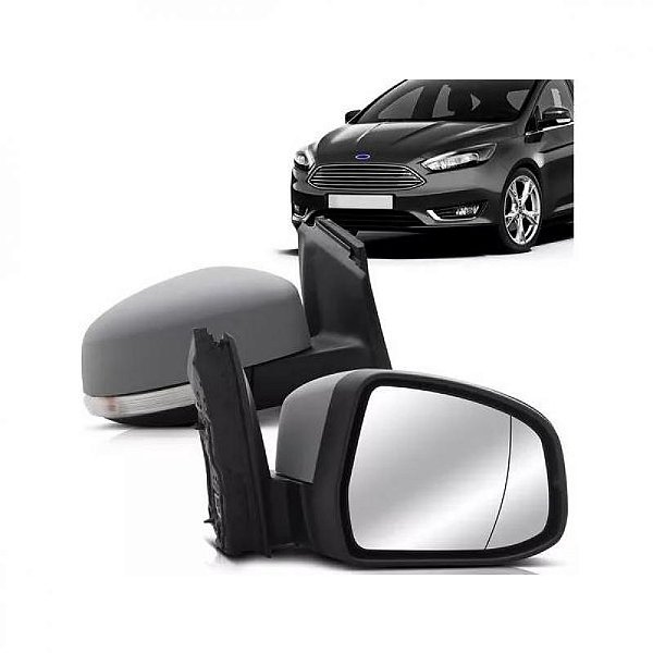 Retrovisor externo focus ford de 2014 a 2019 lado direito primer elétrico com pisca asférico