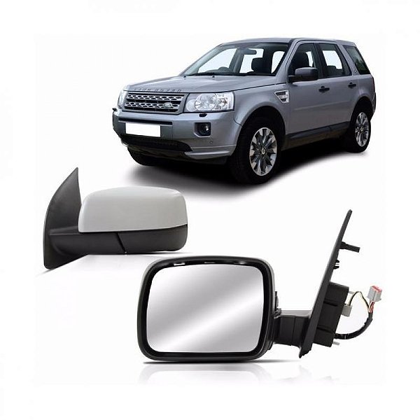 Retrovisor externo freelander segunda geração land rover de 2012 a 2016 lado direito elétrico com memória e rebatimento