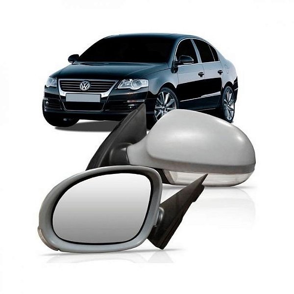 Retrovisor externo passat volkswagen de 2006 a 2010 lado esquerdo elétrico com pisca asférico
