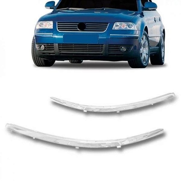 Friso do para choque passat volkswagen de 2001 a 2005 dianteiro lado esquerdo cromado