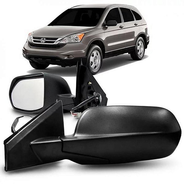 Retrovisor externo crv honda de 2007 a 2011 lado direito preto elétrico térmico com capa