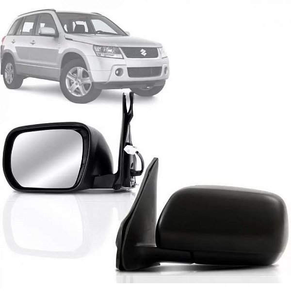 Retrovisor externo grand vitara suzuki de 2008 a 2012 lado esquerdo preto elétrico térmico