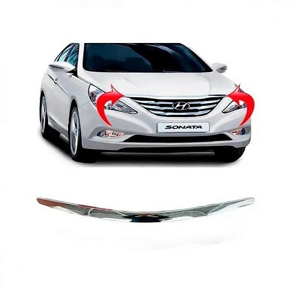 Friso do capô sonata hyundai de 2011 a 2014 cromado