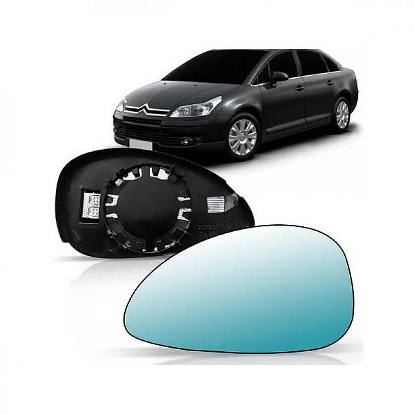 Subconjunto de retrovisor c4 citroën de 2008 a 2010 lado direito azul térmico