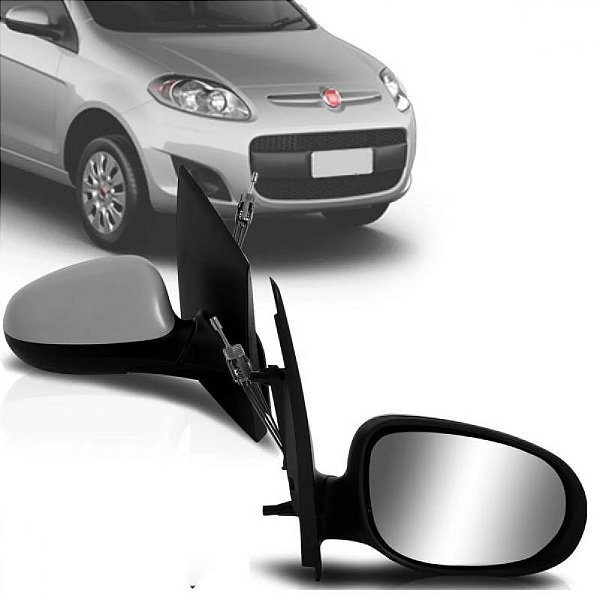 Retrovisor externo palio e grand siena fiat de 2012 a 2017 lado direito primer com controle manual para quatro portas