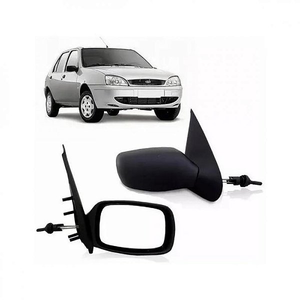 Retrovisor externo fiesta ford de 1996 a 2002 e mondeo ford de 1993 a 2000 lado direito com controle manual
