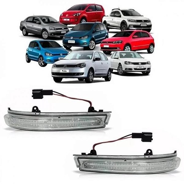 Pisca do retrovisor externo gol geração seis golf polo fox up volkswagen de 2013 a 2016 lado esquerdo