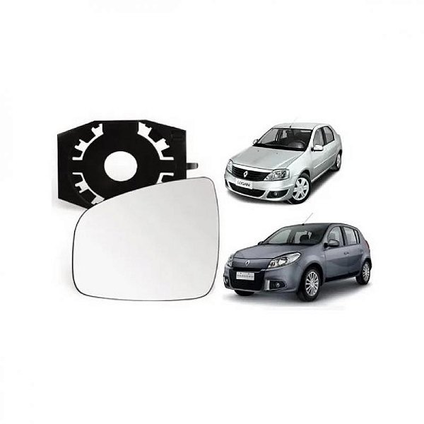 Subconjunto de retrovisor logan renault de 2011 a 2013 e sandero renault de 2009 a 2014 lado esquerdo sem aquecimento