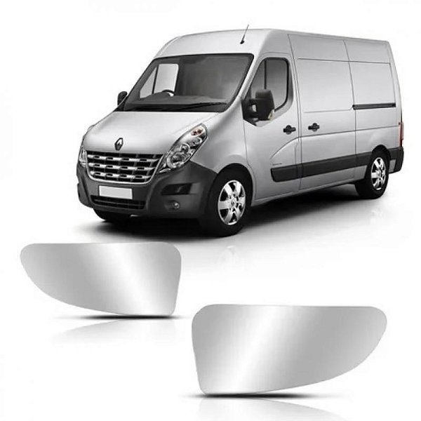 Lente de retrovisor externo master renault de 2013 a 2025 lado direito posição inferior