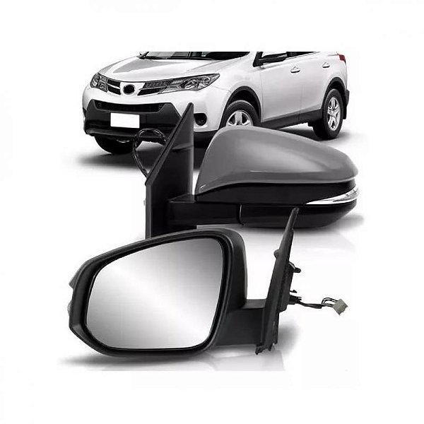 Retrovisor externo rav4 toyota de 2013 a 2018 lado esquerdo em primer elétrico com pisca