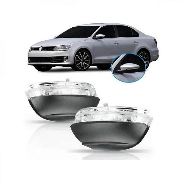 Pisca do retrovisor externo jetta volkswagen de 2011 a 2014 lado direito sem luz de cortesia