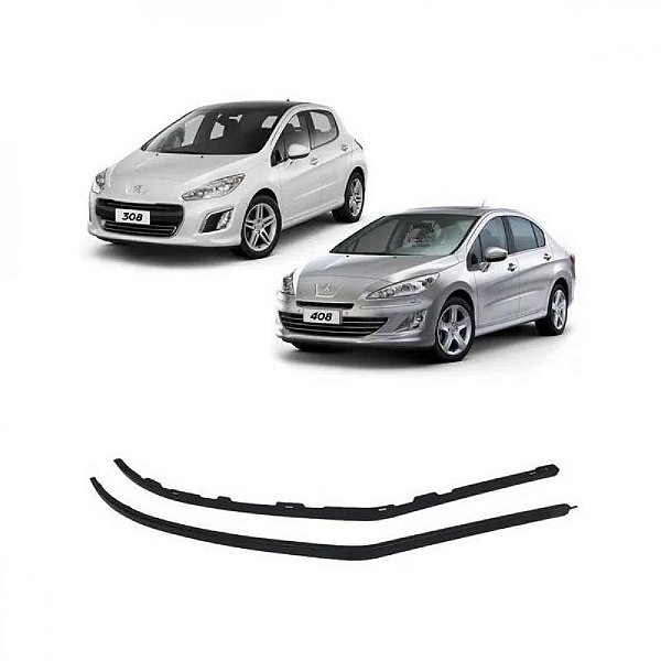 Spoiler de para choque 308 peugeot de 2011 a 2015 e 408 peugeot dianteiro par