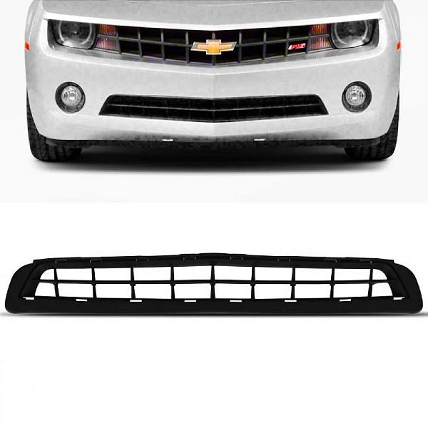 Grade para para choque camaro chevrolet de 2010 a 2013 dianteira central com um friso versões rs e ls